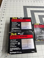 NOS 3-pounds LB Do It Best #6 x 2″ Fine Thread Phillips Head Drywall Screws