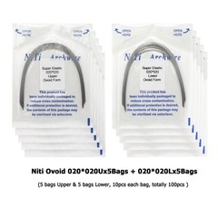 Orthodontic Arch Wire Niti Stainless Steel Round Rectangular Ovoid Natural Form