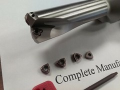 U drill 13/16″x2-1/2″x5-1/2″, 1″ shk, index, Extra 10pcs WCMX03 inserts UD-1316
