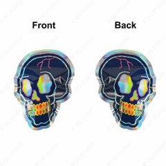 Holographic Glossy 3.5g Mylar Bags Zip Seal Bags Resealable Candy Baggies