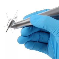 Dental 1:4.2 Increasing Handpiece 45° Electric Contra Angle Fiber Optic For NSK