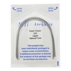 10-100x Dental Ortho Arch Wire Niti Super Elastic Round Rectangular Natural Form