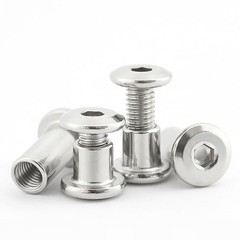 M2,3,4,5,6,8,10 Hex Socket Chicago Screws Sleeve Screw + Nut 304 Stainless Steel