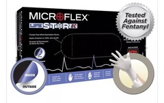 *100-Gloves* Ansell MicroFlex LIFESTAR EC PF Dual Layer Extended Cuff LSE-104-L