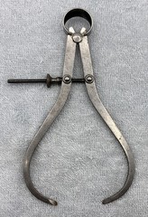 L.S. Starrett, Lot of 6, Machinist, Outside Calipers, 5 Starrett, 1 Unknown, Vtg