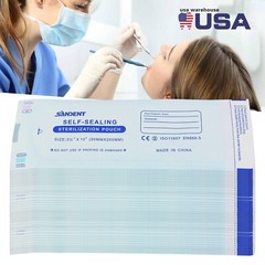 3.5″ x 10″ Self-Sealing Sterilization Pouches for Autoclave – 200pcs/Box