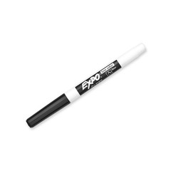 24 PCS 86001 Low Odor Dry Erase Markers Black Fine Tip QuickDrying Ink