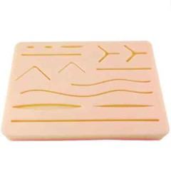 14 Cuts Suture Training Kit – Medical Silicone Suture Practice Pad with Wounds