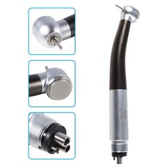 SKYSEA Dental High Speed Turbine Handpiece Push Button 4H 4Spray Stainless Steel