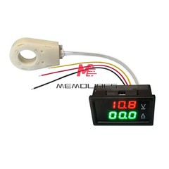DC0-300V 50/100/200/400A Digital Current Voltage Meter Hall Ammeter Voltmeter