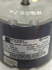 EMERSON,F33HXHMC-3404,MOTOR 110/115V 50/60HZ 1/20HP 1.21 AMP 1 PH PRE-OWNED