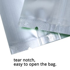 Assorted Sizes Matte Clear Front Color Back Foil Mylar Stand up Zip Lock Bag M21