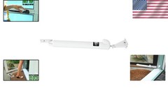 White Door Closer with Hold Open Feature – Easy Installation