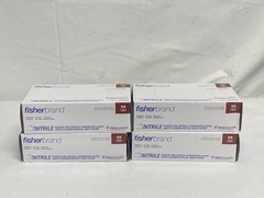 (400) FISHERBRAND Disposable Nitrile Exam Gloves – XSmall Blue 19-130-1597A
