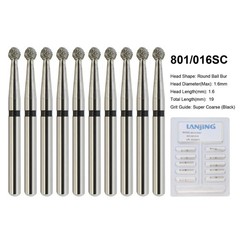 Dental Round Diamond Bur FG Pear Round End Taper Football Egg Barrel High Speed