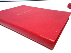 Address Book Desk Size 5×7″ Leather Softcover Graphic Image Pink