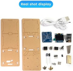 1Set DIY Electronic Display Mini Clock Kit With Shell Soldering Project ESP8266