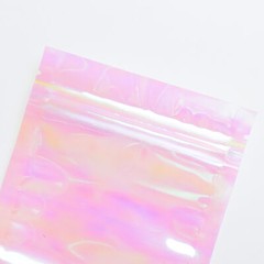 QQ Studio 100 Double Sided Clear Holographic Bags with QuickQlick™ Seal for Food