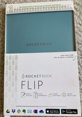 Rocket Book Flip Smart Reusable Notebook – New – Teal – Executive Size – 36 Page