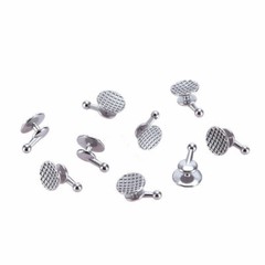 10 Pcs/Pack Dental Orthodontic Bondable Lingual Buttons MIM w/ Hook Round Base