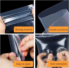 ProLine® 500 6×9 Clear Zip and Lock Plastic Zipper Poly Locking Reclosable Bags
