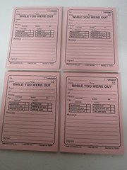 New Lot 4 Pink Message Memo Pads While You Were Out Ships Free