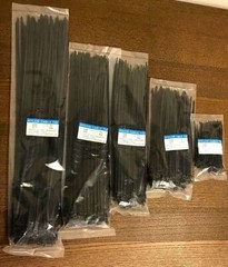 100 – 1000 pcs 4″ to 24″ INDUSTRIAL BLACK WIRE CABLE ZIP UV NYLON TIE WRAPS