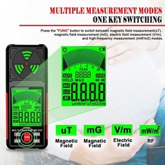 EMF Meter, 3-in-1 Electromagnetic Field Radiation Detector for EF RF MF