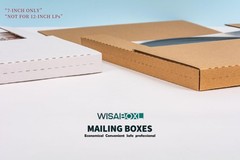 Wisaiboxl 7 Inch 45 RPM Record Mailers (NOT for 12″ LPs), 7.5 25 Pack, Brown