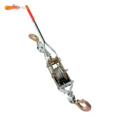2 Ton Come Along Winch Heavy Duty 2 Hook Steel Cable Dual Gear Power Puller
