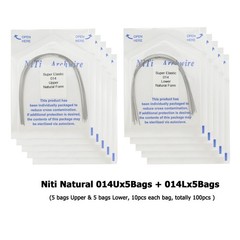 Orthodontic Arch Wire Niti Stainless Steel Round Rectangular Ovoid Natural Form