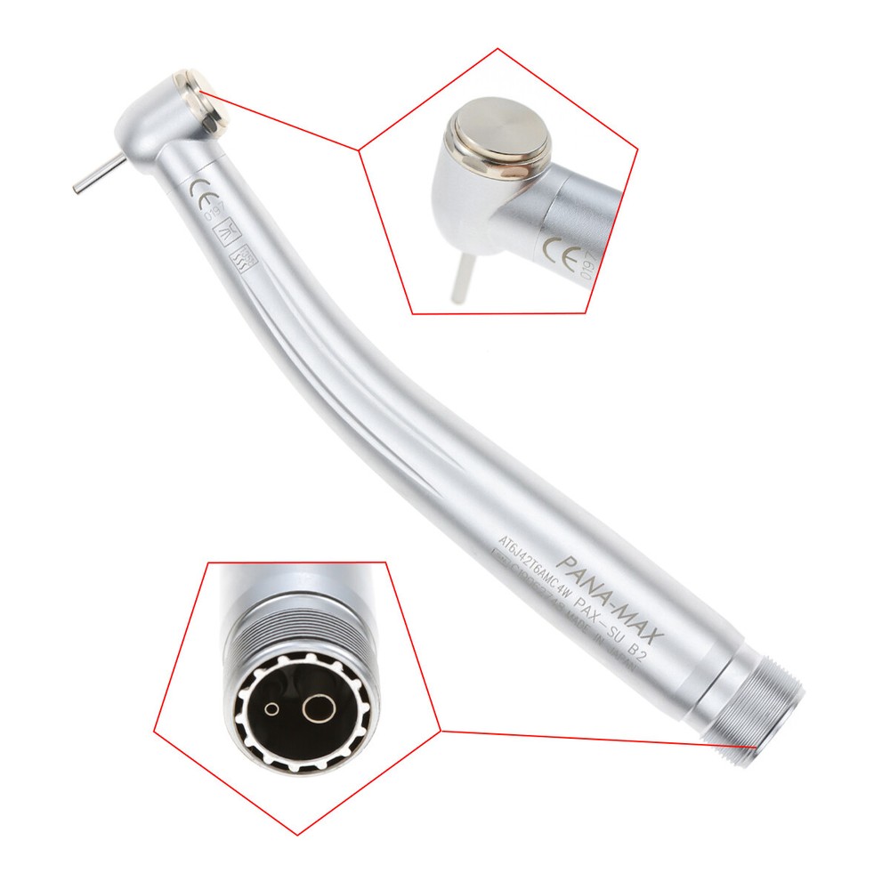 Dental High Speed Handpiece Single Water Spray Air Turbine Push Button 2 Holes