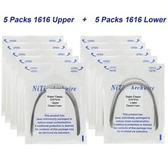 100Pcs Dental Orthodontic Arch Wire NiTi Stainless Steel Ovoid Round Rectangular