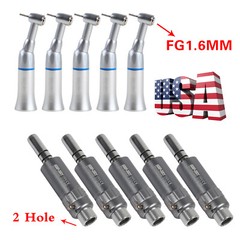 FG1.6mm Burs Dental Contra Angle Handpiece Slow Speed 2/4H Air Motor Connector