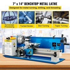 Metal Lathe Milling Machine SturdyInfinitely Variable Speeds High Accuracy US