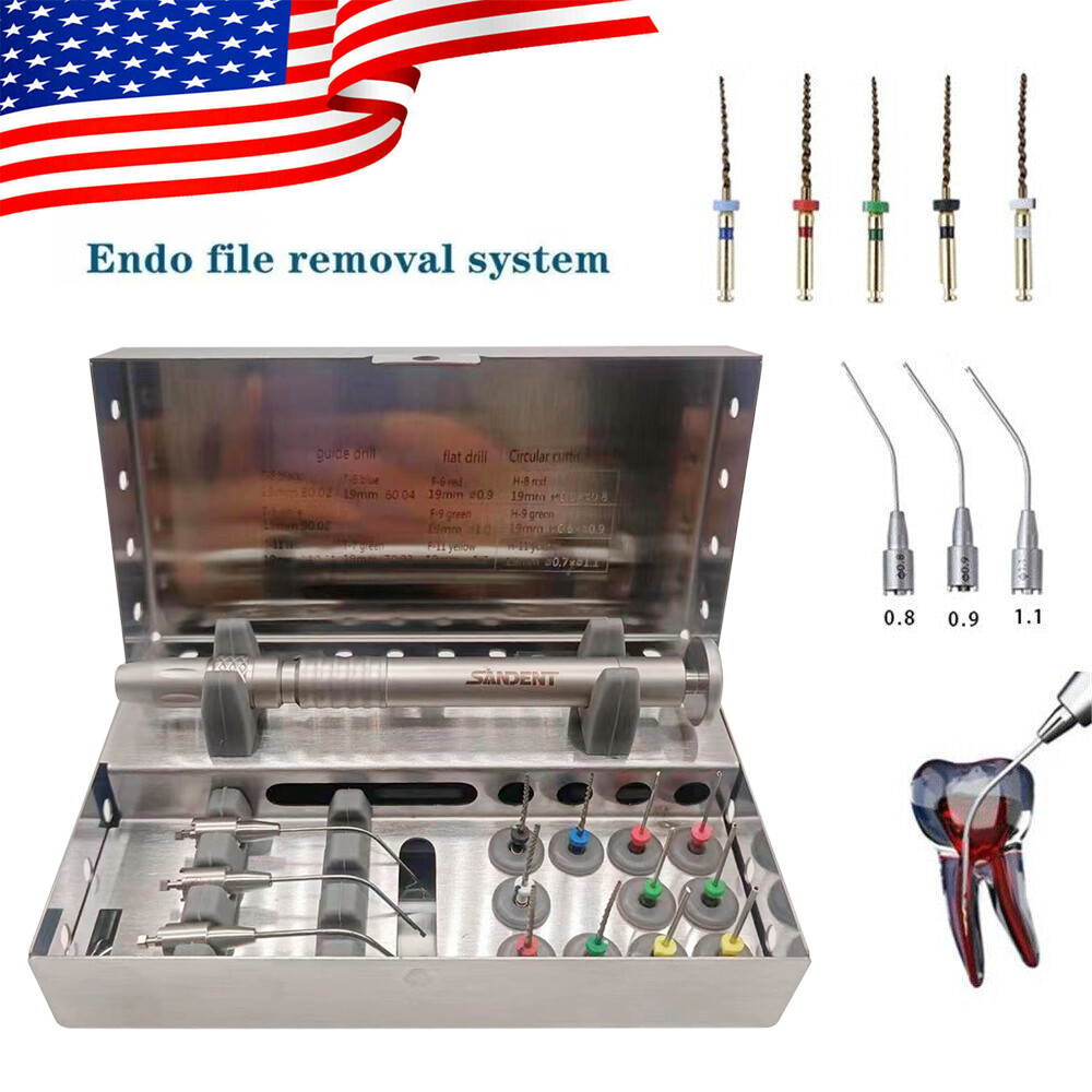 Dental Root Canal File Extractor Endo Broken Files Removal cut Holder Tools USPS