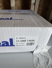 900 pcs Bags 1/6 Large 21 x 6.5 x 11.5 “Thank You” Plastic Grocery Shopping Bags