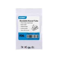 Dental Orthodontic Buccal Tube 1st Molar Roth.022 Bondable Non-conv 4pc/bag
