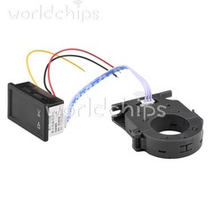 DC0-300V 50/100/200/400A Digital Current Voltage Meter Hall Ammeter Voltmeter