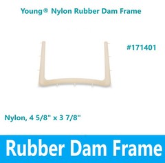 Dental Dam Frame Nylon, Radiolucent, Rubber Dam Frame, 11 Tines, 4 5/8″ X 3 7/8″