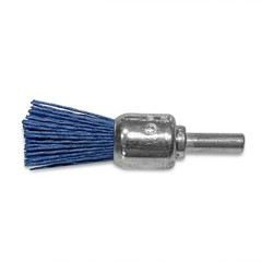 3/4″ Nylon End Brush 1/4″ Shank Medium Fine Coarse 3 Pack Blue Drill Brush