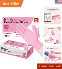 Nitrile Exam Gloves, 4-mil Medical Gloves Disposable Latex Free, Powder Free,…