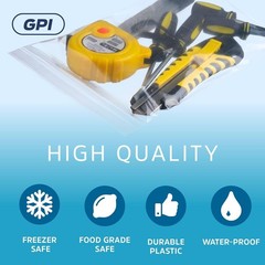 6 Mil, Extra Heavy-Duty, 3″ x 5″ Clear Plastic Reclosable Zip Bags, Puncture-…