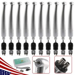 10*NSK Style Dental High Speed Handpiece Push Button 4 Hole Quick Coupler YBNK4