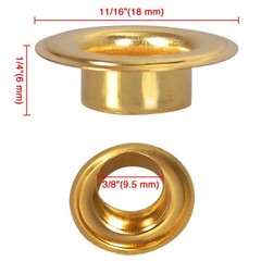 3/8” Size 2 Grommet & Washers Kit Leather Bags Poster Banner Eyelets 1000 Pack