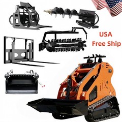 13.5 HP Skid Steer Loader Hydraulic Electric Start B&S ENGINE Orange or White US