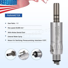 Dental Slow Low Speed Handpiece Autochuck Contra Angle Air Motor NSK Style 2/4H