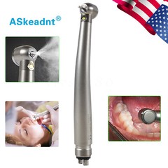 Askeadnt Dental LED E-generator Fiber High Speed Handpiece Air Turbine 4 Holes