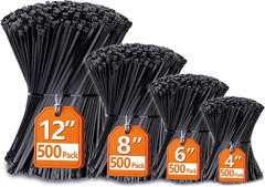 Large Zip Ties 36 Inch (50 Pack), Long Zip Ties Heavy Duty with 250 Lb Tensile S