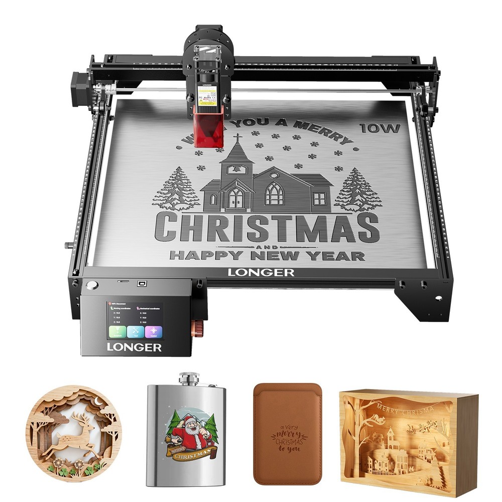 LONGER RAY5 10W Laser Etching Cutter, 400x400mm Work Area, Air Pump Port